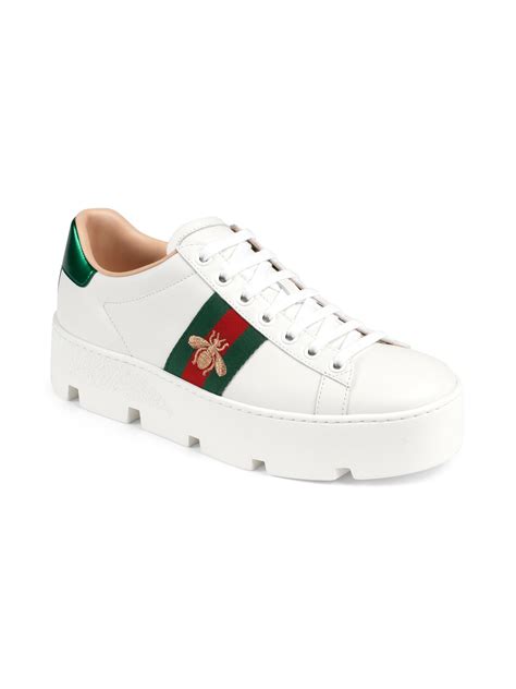 sneaker gucci bee|gucci new ace platform sneakers.